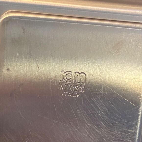 Sergio Asti ICM Italy Salt Pepper Shakers Modern MCM Stainless and Black - Picture 8 of 9